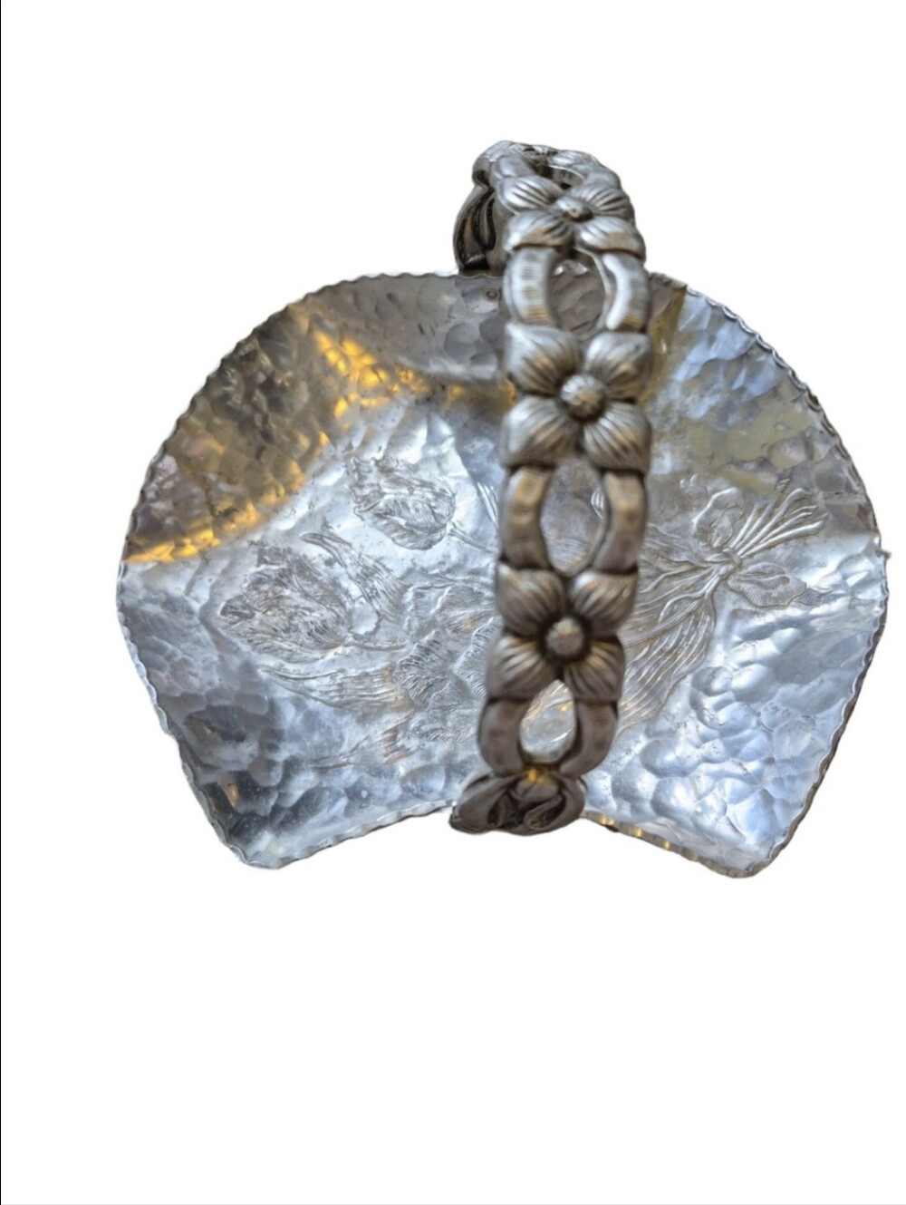 Hand Wrought Silver Co. Creations By Rodney Kent Hand Held Serving Dish